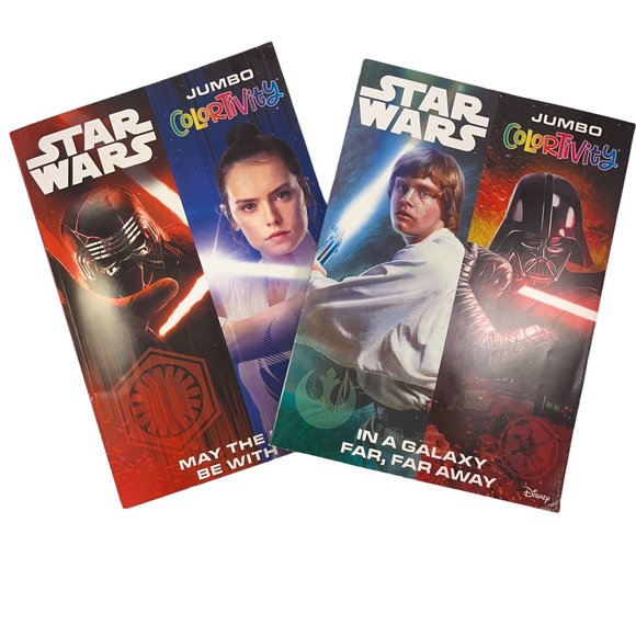 2 Star Wars Color Activity Books for coloring, drawing, word scrabbles and more - Picture 1 of 8